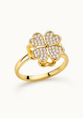 Bague anti-stress - trèfle d'or